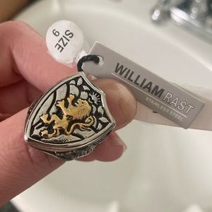 William Rast size 9 stainless ring